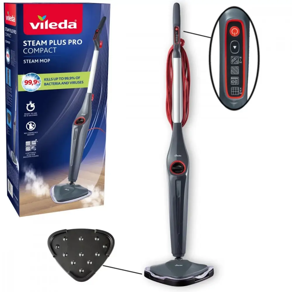 Пароочиститель Vileda STEAM PLUS PRO COMPACT Photo 4