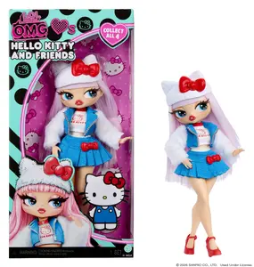 MGA Entertainment L.O.L. Surprise! O.M.G. Loves Hello Kitty® and Friends Hello Kitty Fashion Doll, Multicolour, Plastic and Fabric, Female, Recommended Age 4 Years and Up