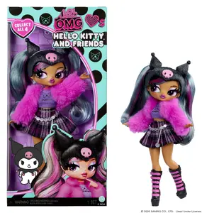 MGA Entertainment L.O.L. Surprise! O.M.G. Loves Hello Kitty and Friends Kuromi Fashion Doll Female Multicolour Plastic Fabric