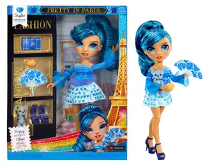 Rainbow High Pretty in Paris Fashion Doll Skyler Bradshaw Blue Plastic 280 mm