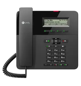 MITEL OpenScape Desk Phone CP210 Analog Telephone with Wired Handset and Speakerphone in Black