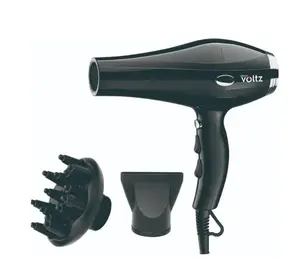 Oliver Voltz 5OV51100TD Hair Dryer with AC Motor 2000W Black 2 Speeds 3 Temperatures Cool Shot Concentrator and Diffuser