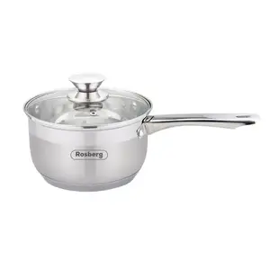 Rosberg 16 cm 1.9L Stainless Steel Pot with Lid and Thermal Bottom