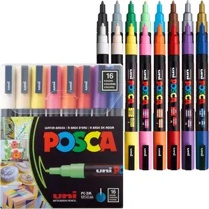 POSCA PC-3M Разнообразные цвета 16 шт