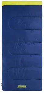 Coleman Heaton Peak 220 Для взрослых Прямоугольный спальный мешок Хлопок, Полиэстер Синий, Желтый