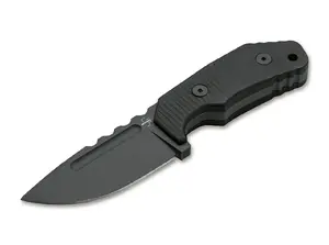 Нож с фиксированным клинком Böker Plus Little Dvalin Black с черным покрытием