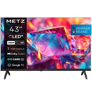 Metz MQH7030Z 43-inch Full HD Smart TV Black with QLED Display, HDR10, Dolby Digital Plus, Ethernet LAN, and HDMI