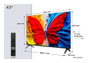 TCL S59K 43S59K televizors 109,2 cm (43") Full HD Viedtelevizors Wi-Fi Metālisks