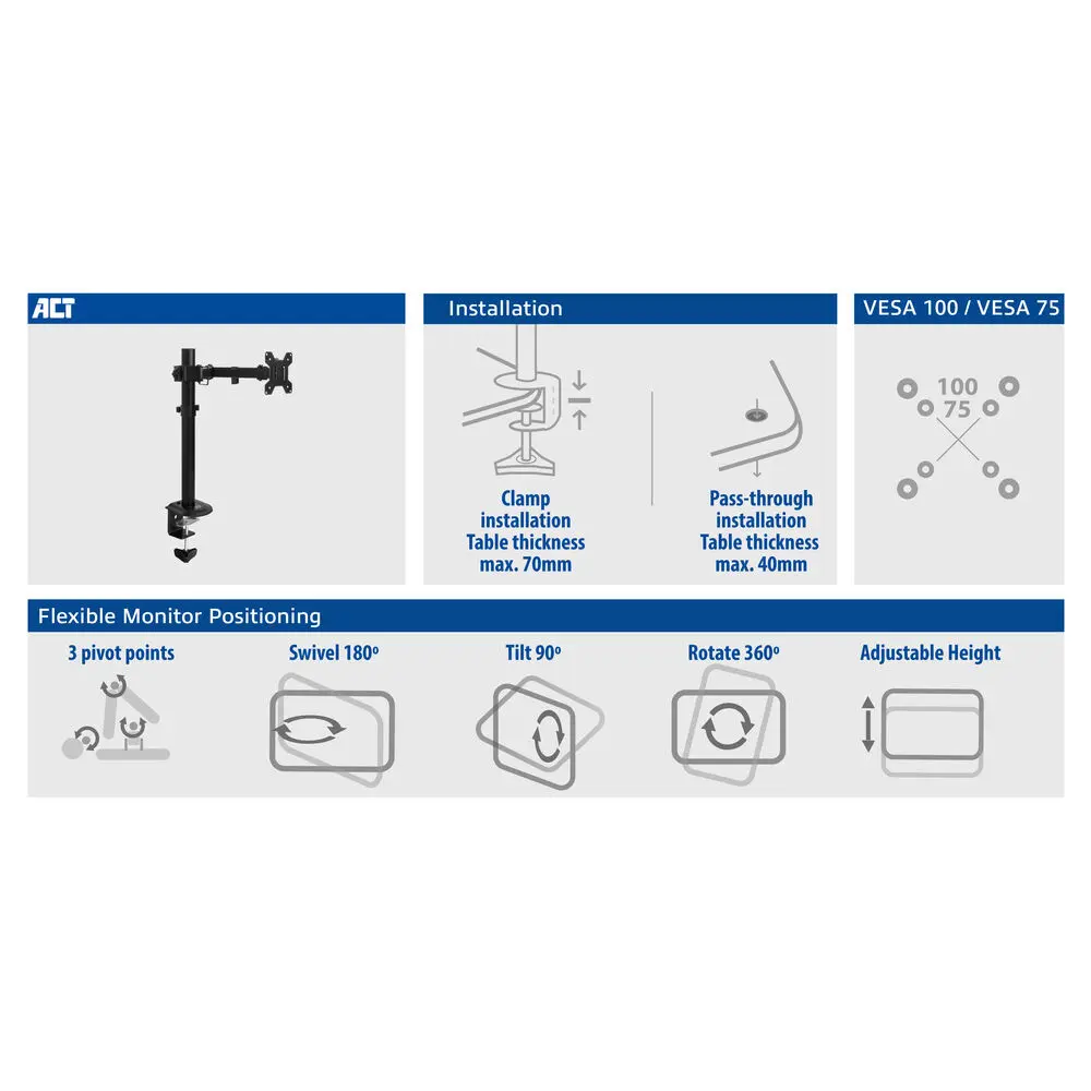 ACT AC8361 Monitor Arm Essentials Photo 7