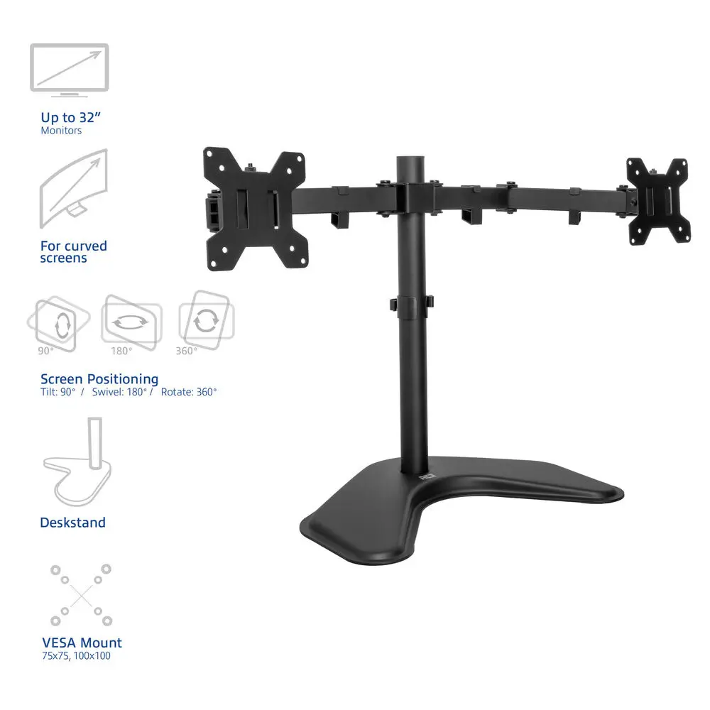ACT AC8363 Essentials Monitor Arm for 2 Monitors Photo 4