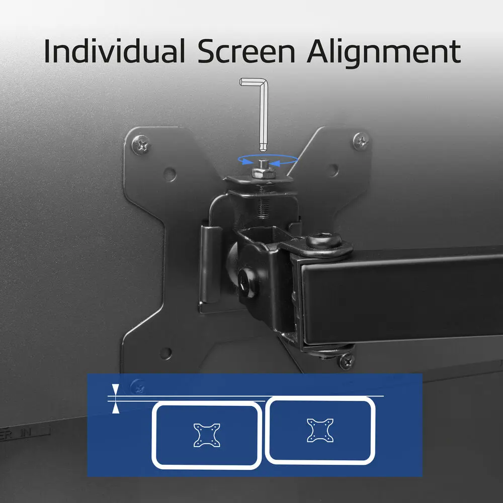 ACT AC8363 Essentials Monitor Arm for 2 Monitors Photo 7