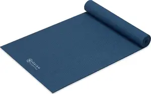 Gaiam Essentials Yoga Mat 6 mm Navy with Strap