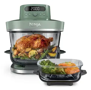 Ninja CRISPi PRO AS090EUGN Аэрофритюрница 5-в-1 XL 2050 Вт 5.7 л Моховый Зеленый со встроенным дисплеем и съемной чашей