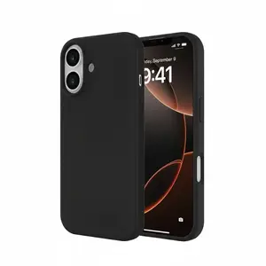 Just Must iPhone 17 Black Phone Case with MagSafe Silicone Regular Defense