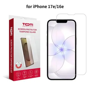 TOTI tālruņa ekrāna aizsargs iPhone 16e/17e, 6.1 collu displeja saderība