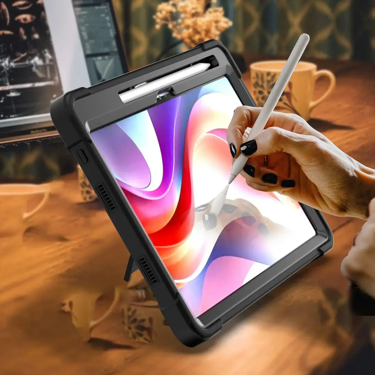 Чехол для планшета eSTUFF Lenovo Tab K12 TAMPA Defender Черный Photo 4