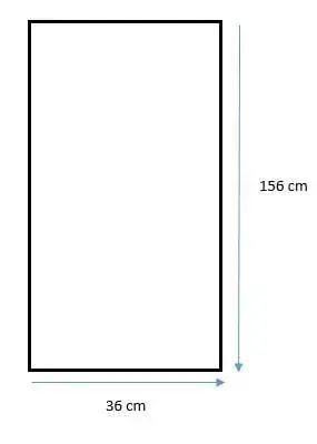 BD_ART Framed Standing Mirror 156x36 cm Photo 2
