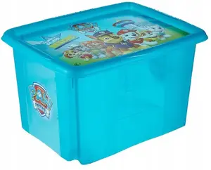 Kids Euroswan Karolina Paw Patrol Storage Box with Lid 30L Light Blue