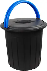 Aptel Waste bin Ecosolution 25L dark grey and blue trash bin