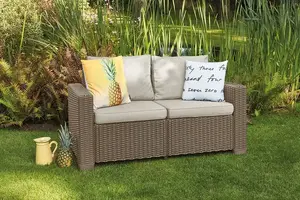 Keter Darza divans divvietigs California 2 Seater Sofa bess 8711245158600