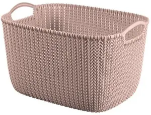 LA-KA-PE Basket Knit L rectangle 19L pink