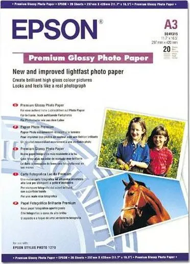 Фотобумага Epson Premium Glossy DIN A3+ 255г/м2 Photo 2