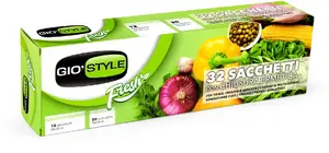 JOBIextra Airtight Food Storage Bags Set 32 Pieces consisting of 12 bags sized 26x32 cm and 20 bags sized 18x24 cm