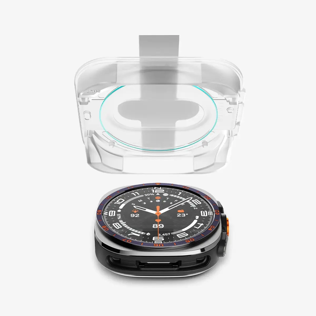 Spigen GLAS.tR EZ Fit Screen Protector for Galaxy Watch Ultra 2 Photo 3