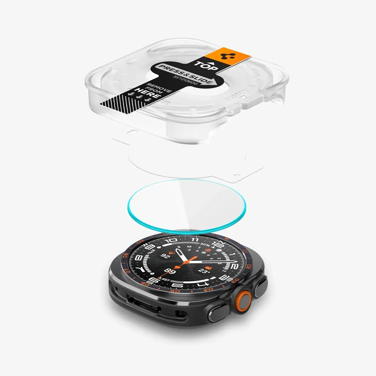 Spigen GLAS.tR EZ Fit Screen Protector for Galaxy Watch Ultra 2 Photo 4