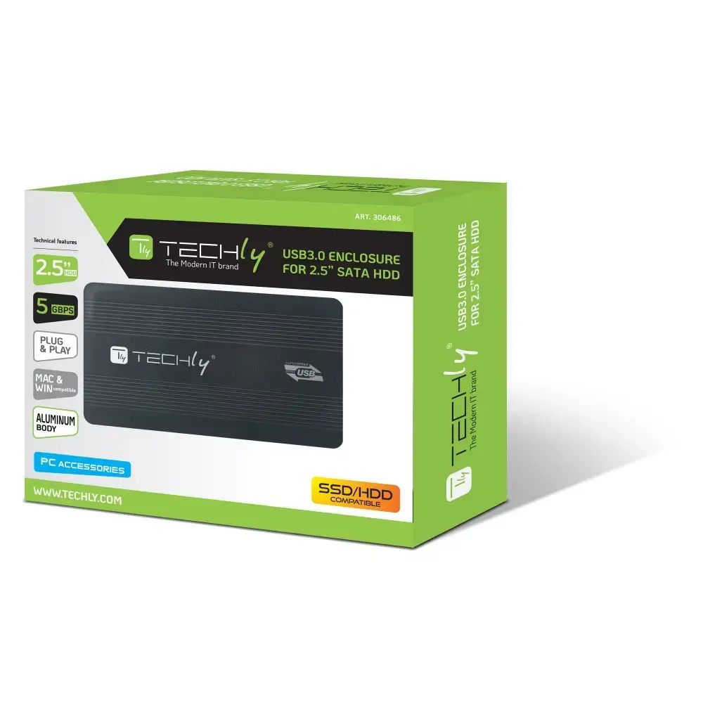 Techly I-CASE SU3-25B USB 3.0 External Box Photo 2