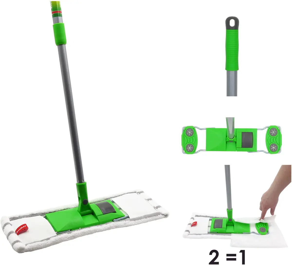 Leifheit Grīdas birste 60cm ar teleskopisko