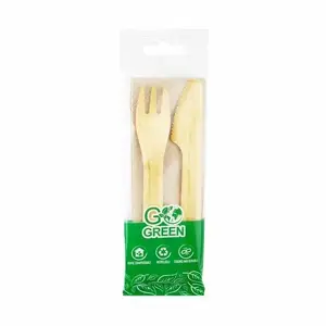 Tefal Go Green cutlery set with napkin and knife