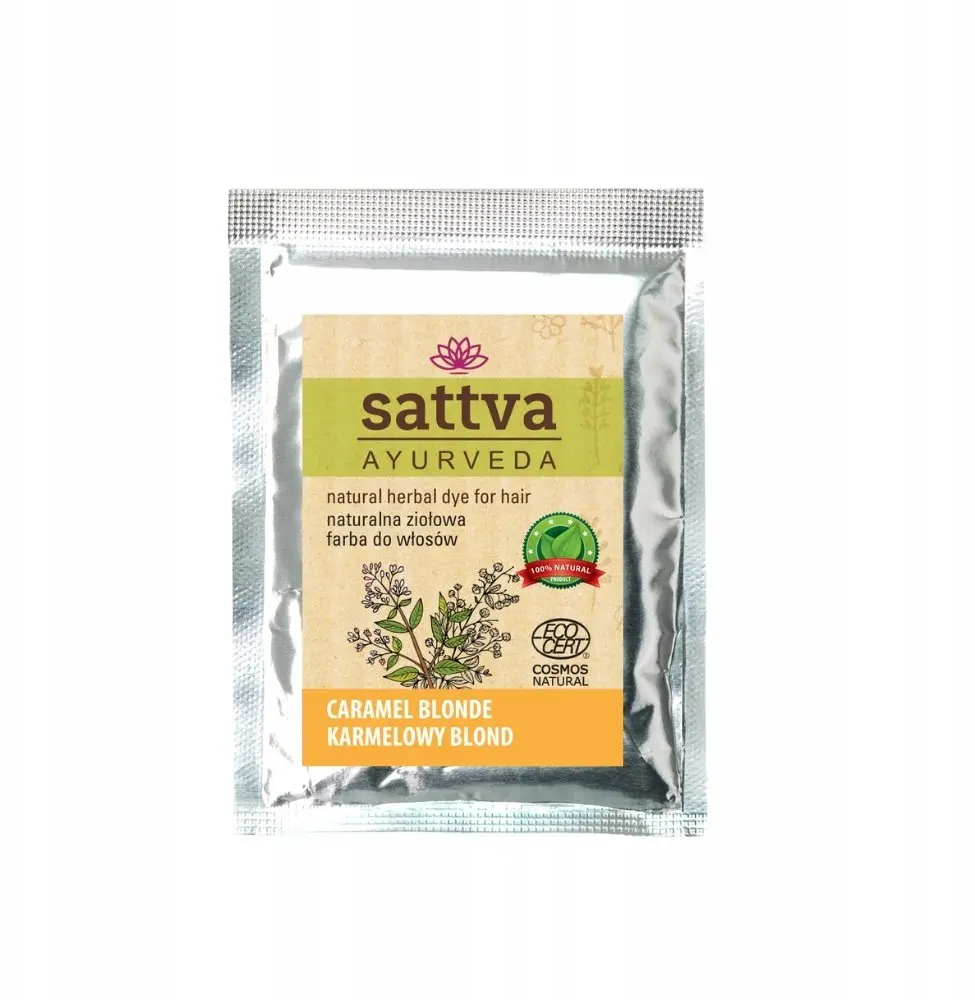 Sattva Ayurveda Dabiska matu krāsa Karameļu