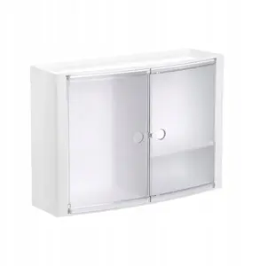 Riva Horizontal bathroom cabinet white/glazed 8411801222614