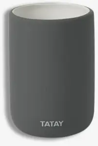 Toothbrush holder Sourcing Soft ceramic anthracite grey