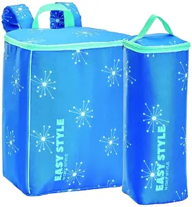 PILOT Easy Style Thermal Bag Set including Backpack and Bottle Bag in Assorted Yellow, Blue, and Pink