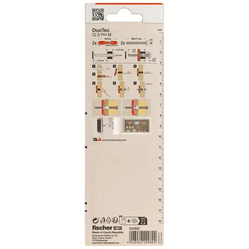 Дюбель FISCHER DuoTec 46 мм x 12 мм Photo 3
