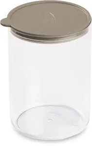 EXCELLENT HOUSWARE Con.Tengo Apaļš pārtikas trauks M 1.2L Pelēkbrūns 11.8x15.3 cm