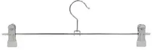 Dr. Beckmann metal clothes hanger with silicone clips 35cm