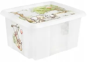 HH Poland Karolina Winnie the Pooh Storage Box with Lid 24L Transparent