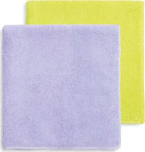 NPC Polska Mery Microfiber Cleaning Cloth Set 2-Pack Purple and Lime