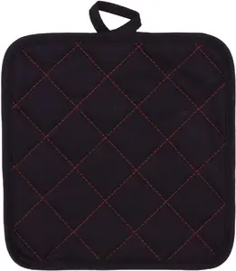 Springos ASI COLLECTION Heat-Resistant Trivet XL 20x20 cm Black and Red 24601030