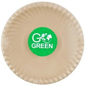 Leifheit Компостируемые сахарные тарелки Go Green с рисунком 23 см 10 шт.