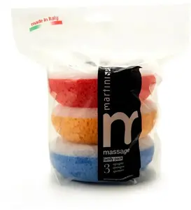 HoMedics Massage Sponges 3-pack Assorted Colors