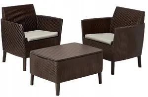 Gardena Garden furniture set Salemo Balcony Set brown 8711245158655