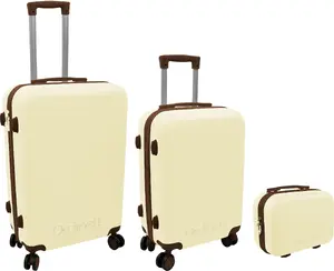 Stoneline Набор чемоданов 3 шт. 60Л + 43Л + 15Л белый