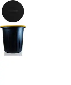 Aptel Ecosolution Waste Bin 25L Dark Gray/Yellow
