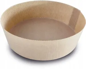 Lumarko apaļas papīra cepšanas formas 6 gabalu komplekts karstā gaisa friterim 17x6 cm