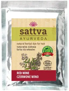 Sattva Ayurveda Dabiska matu krāsa Sarkans vīns 10g