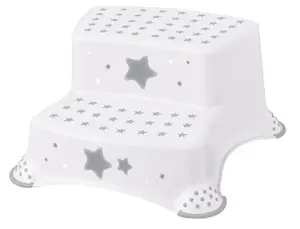 vidaXL Divpakapienu solins Igor "Stars" 40x37x21cm balts 4052396044874